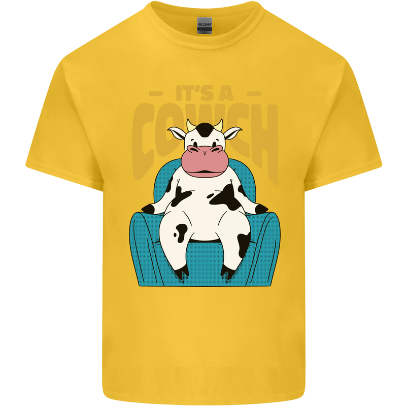 Its a Cowch Funny Cow Kids T-Shirt Childrens Yellow