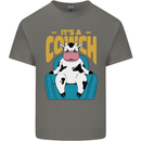 Its a Cowch Funny Cow Mens Cotton T-Shirt Tee Top Charcoal