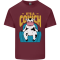 Its a Cowch Funny Cow Mens Cotton T-Shirt Tee Top Maroon