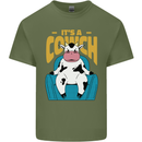 Its a Cowch Funny Cow Mens Cotton T-Shirt Tee Top Military Green