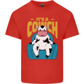 Its a Cowch Funny Cow Mens Cotton T-Shirt Tee Top Red