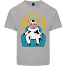 Its a Cowch Funny Cow Mens Cotton T-Shirt Tee Top Sports Grey