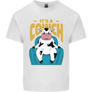 Its a Cowch Funny Cow Mens Cotton T-Shirt Tee Top White