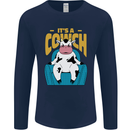 Its a Cowch Funny Cow Mens Long Sleeve T-Shirt Navy Blue