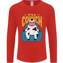 Its a Cowch Funny Cow Mens Long Sleeve T-Shirt Red