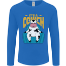 Its a Cowch Funny Cow Mens Long Sleeve T-Shirt Royal Blue
