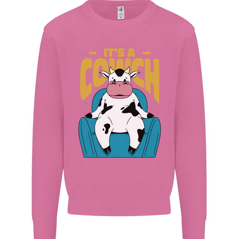 Its a Cowch Funny Cow Mens Sweatshirt Jumper Azalea