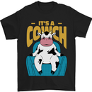 Its a Cowch Funny Cow Mens T-Shirt 100% Cotton Black