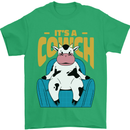 Its a Cowch Funny Cow Mens T-Shirt 100% Cotton Irish Green