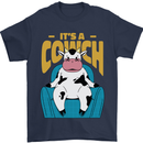 Its a Cowch Funny Cow Mens T-Shirt 100% Cotton Navy Blue