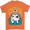 Its a Cowch Funny Cow Mens T-Shirt 100% Cotton Orange