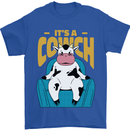 Its a Cowch Funny Cow Mens T-Shirt 100% Cotton Royal Blue