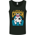 Its a Cowch Funny Cow Mens Vest Tank Top Black