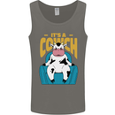 Its a Cowch Funny Cow Mens Vest Tank Top Charcoal