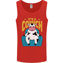 Its a Cowch Funny Cow Mens Vest Tank Top Red