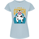 Its a Cowch Funny Cow Womens Petite Cut T-Shirt Light Blue