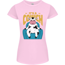 Its a Cowch Funny Cow Womens Petite Cut T-Shirt Light Pink