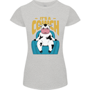 Its a Cowch Funny Cow Womens Petite Cut T-Shirt Sports Grey
