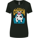 Its a Cowch Funny Cow Womens Wider Cut T-Shirt Black