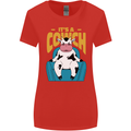 Its a Cowch Funny Cow Womens Wider Cut T-Shirt Red