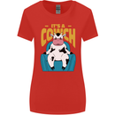 Its a Cowch Funny Cow Womens Wider Cut T-Shirt Red