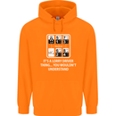 Its a Lorry Driver Thing Funny Truck Trucker Mens 80% Cotton Hoodie Orange