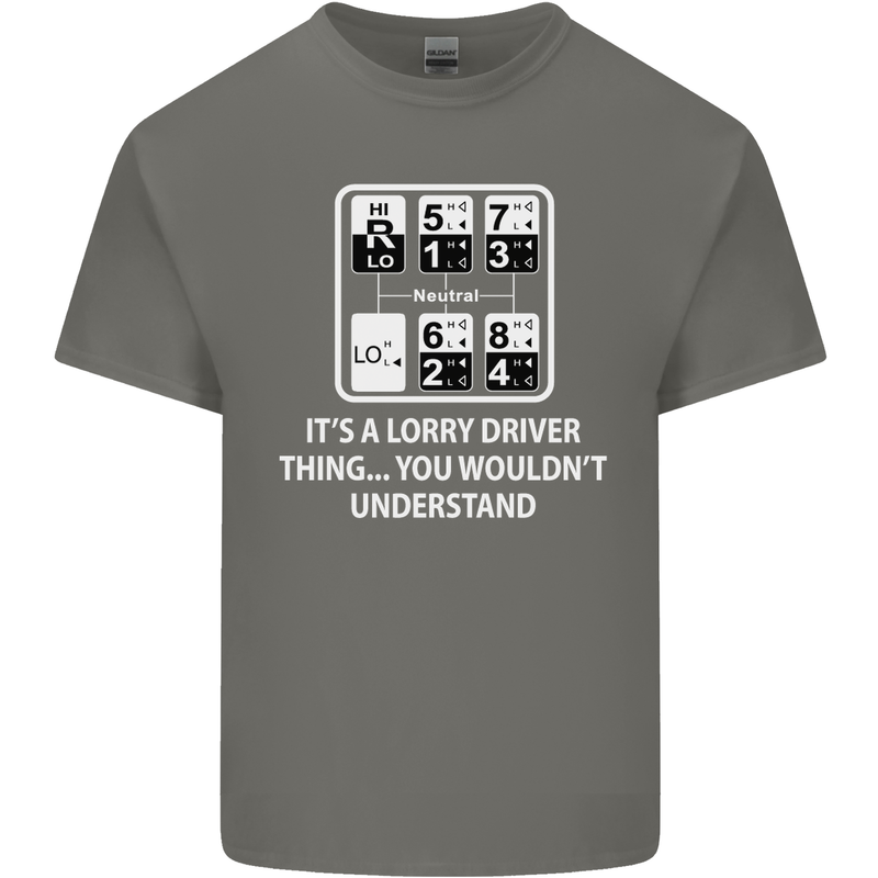 Its a Lorry Driver Thing Funny Truck Trucker Mens Cotton T-Shirt Tee Top Charcoal