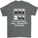 Its a Lorry Driver Thing Funny Truck Trucker Mens T-Shirt Cotton Gildan Charcoal