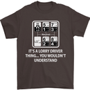 Its a Lorry Driver Thing Funny Truck Trucker Mens T-Shirt Cotton Gildan Dark Chocolate