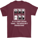 Its a Lorry Driver Thing Funny Truck Trucker Mens T-Shirt Cotton Gildan Maroon