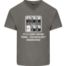 Its a Lorry Driver Thing Funny Truck Trucker Mens V-Neck Cotton T-Shirt Charcoal