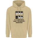 Its a Lorry Driver Thing Funny Trucker Truck Mens 80% Cotton Hoodie Sand