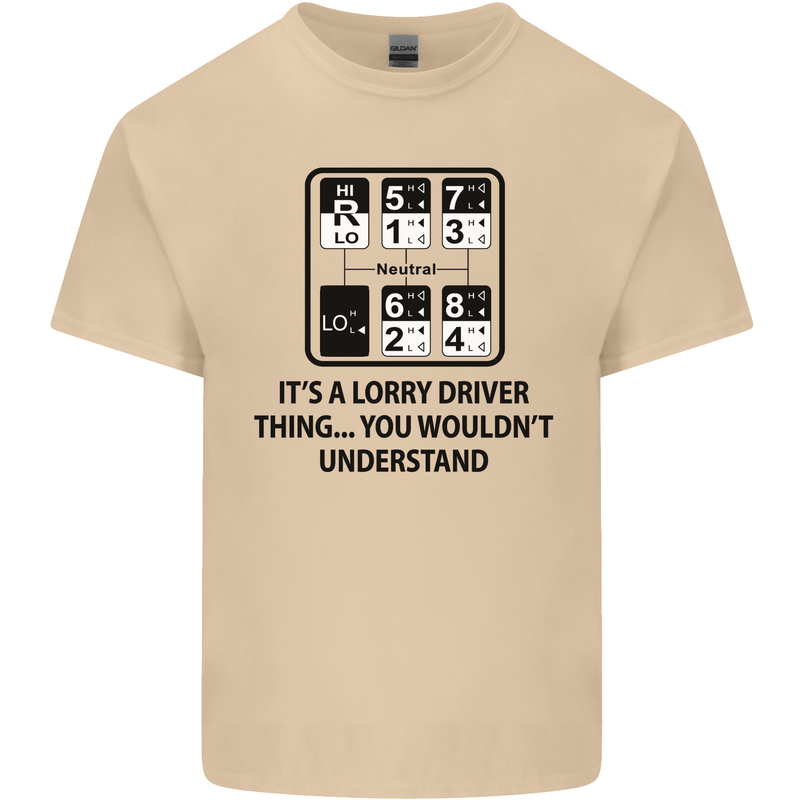 Its a Lorry Driver Thing Funny Trucker Truck Mens Cotton T-Shirt Tee Top Sand