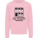 Its a Lorry Driver Thing Funny Trucker Truck Mens Sweatshirt Jumper Light Pink