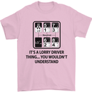 Its a Lorry Driver Thing Funny Trucker Truck Mens T-Shirt Cotton Gildan Light Pink