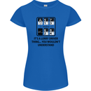 Its a Lorry Driver Thing Funny Trucker Truck Womens Petite Cut T-Shirt Royal Blue