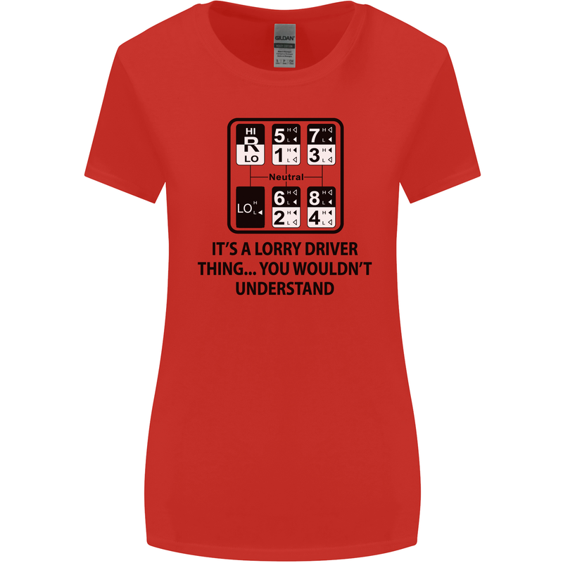 Its a Lorry Driver Thing Funny Trucker Truck Womens Wider Cut T-Shirt Red