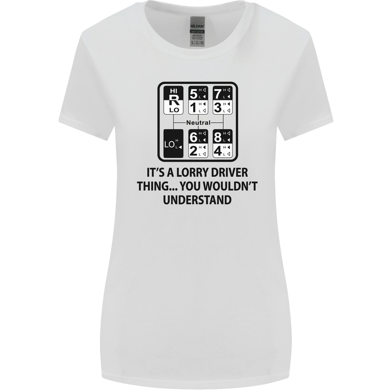 Its a Lorry Driver Thing Funny Trucker Truck Womens Wider Cut T-Shirt White