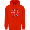 Ive Got Your Six Union Jack Flag Army Paras Childrens Kids Hoodie Bright Red