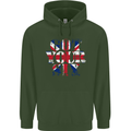 Ive Got Your Six Union Jack Flag Army Paras Childrens Kids Hoodie Forest Green