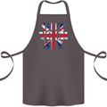 Ive Got Your Six Union Jack Flag Army Paras Cotton Apron 100% Organic Dark Grey