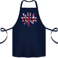 Ive Got Your Six Union Jack Flag Army Paras Cotton Apron 100% Organic Navy Blue
