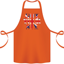 Ive Got Your Six Union Jack Flag Army Paras Cotton Apron 100% Organic Orange