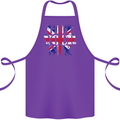 Ive Got Your Six Union Jack Flag Army Paras Cotton Apron 100% Organic Purple