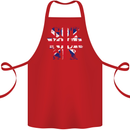 Ive Got Your Six Union Jack Flag Army Paras Cotton Apron 100% Organic Red