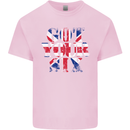 Ive Got Your Six Union Jack Flag Army Paras Kids T-Shirt Childrens Light Pink