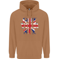 Ive Got Your Six Union Jack Flag Army Paras Mens 80% Cotton Hoodie Caramel Latte