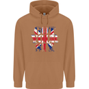 Ive Got Your Six Union Jack Flag Army Paras Mens 80% Cotton Hoodie Caramel Latte