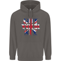 Ive Got Your Six Union Jack Flag Army Paras Mens 80% Cotton Hoodie Charcoal