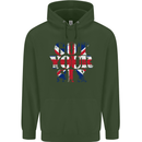 Ive Got Your Six Union Jack Flag Army Paras Mens 80% Cotton Hoodie Forest Green